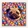 Paint by Numbers - Pug in candy bath