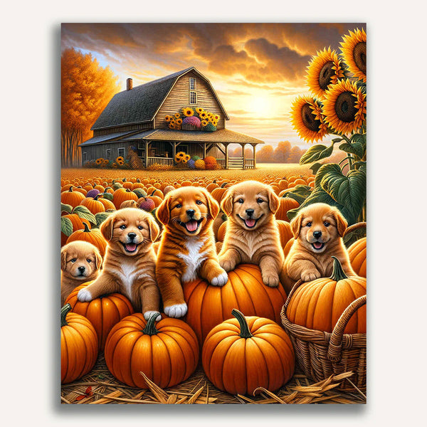 Paint by Numbers - Puppy Farm