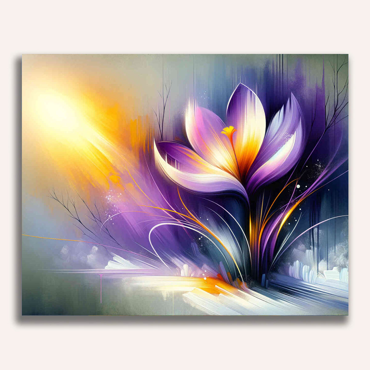 Paint by Numbers - Purple Crocus