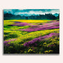 Paint by Numbers - Purple flower fields