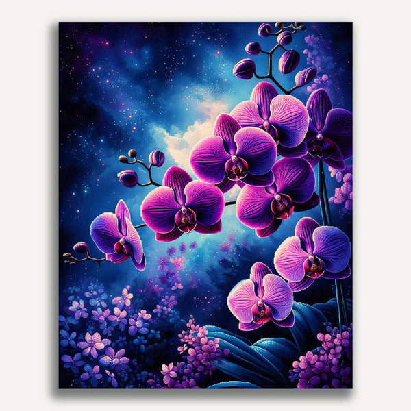 Paint by Numbers - Purple Pink Orchid