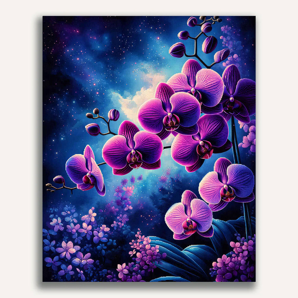 Paint by Numbers - Purple Pink Orchid