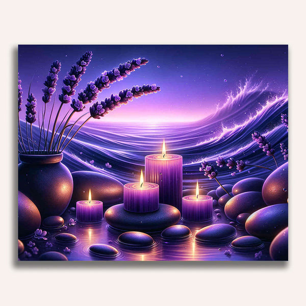 Paint by Numbers - Purple Relaxation Candles