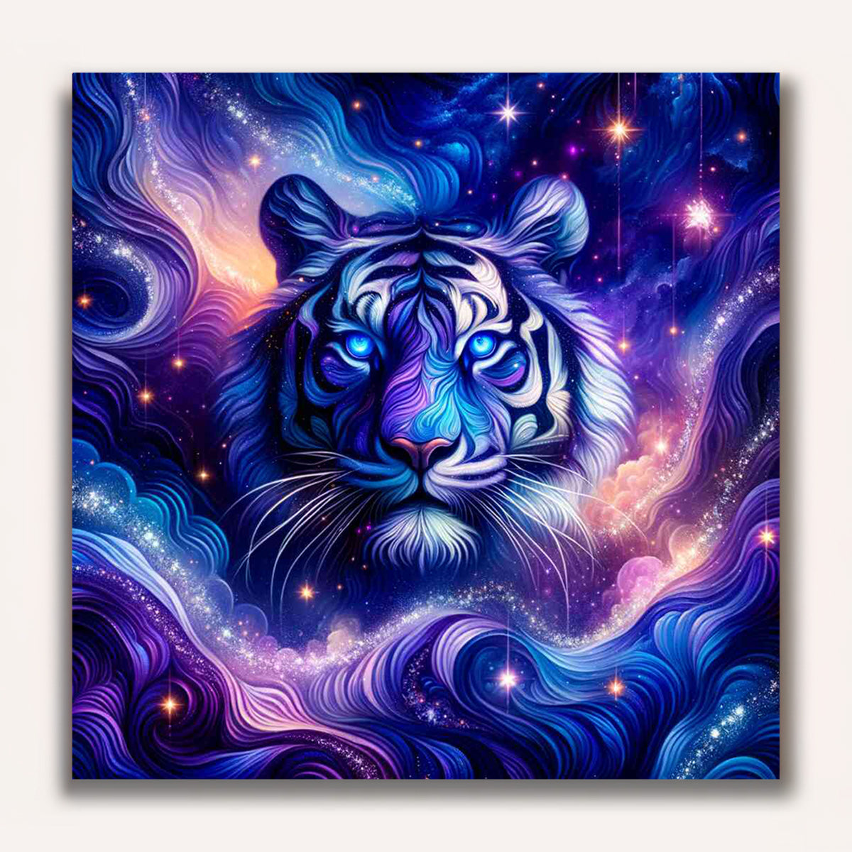 Paint by Numbers - Purple Stars Tiger
