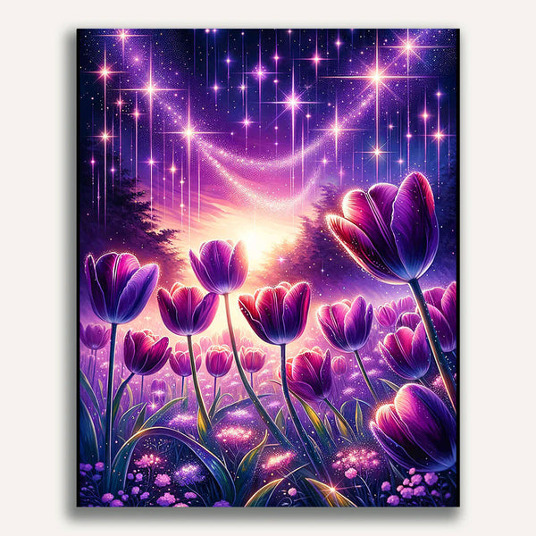Paint by Numbers - Purple Tulip Dream