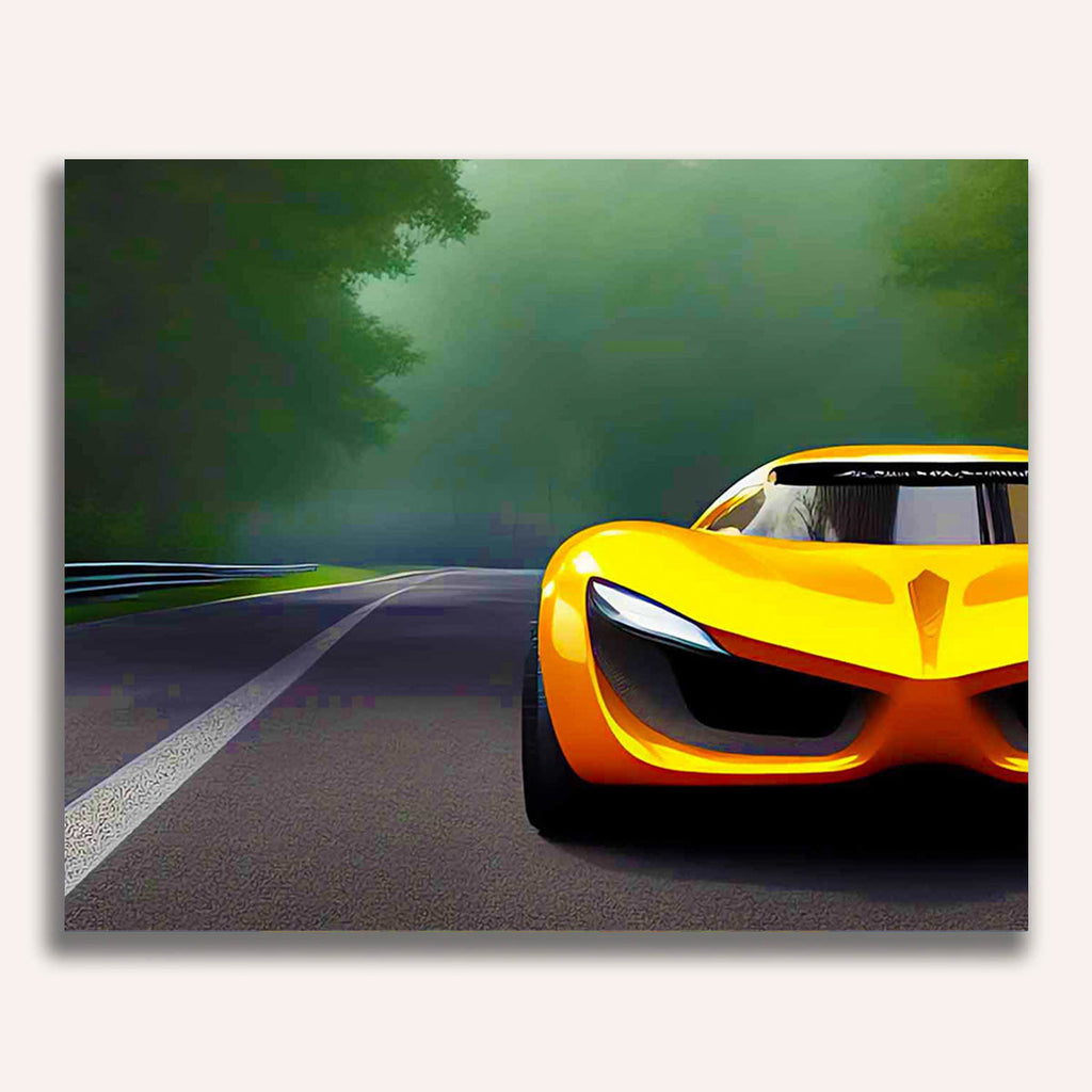 Paint by Numbers - Fast ride in yellow