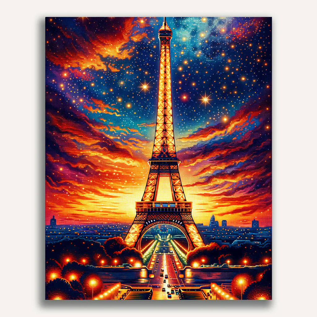 Paint by Numbers - Radiant Egg Tower Paris