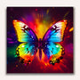 Paint by Numbers - Rainbow butterfly