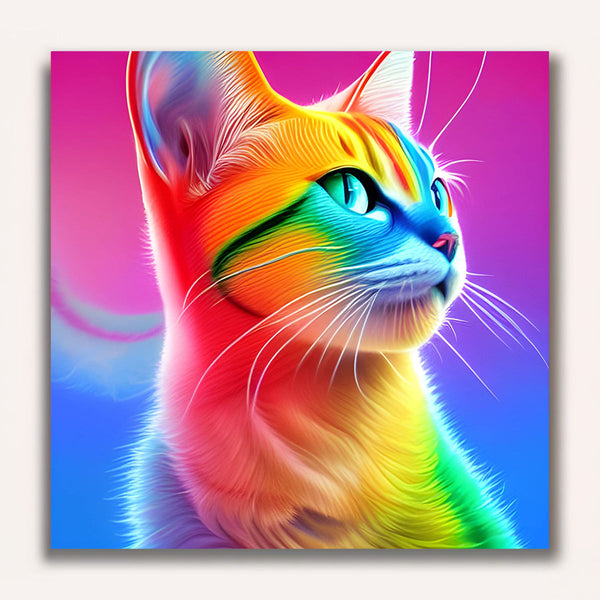 Paint by Numbers - Rainbow kitten