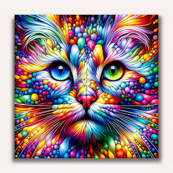 Paint by Numbers - Rainbow cat