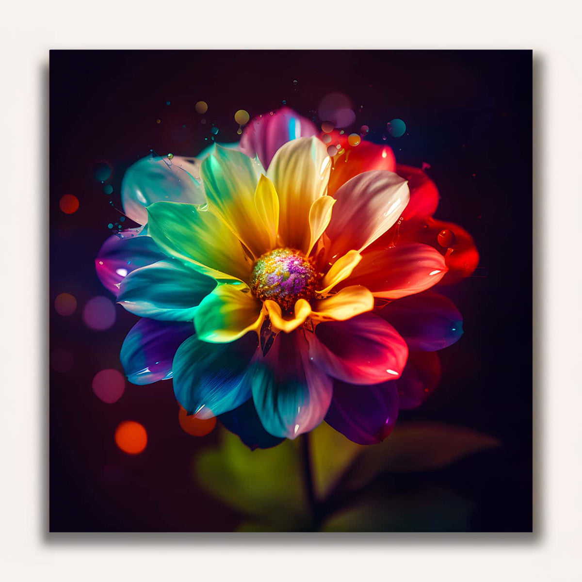Paint by Numbers - Rainbow flower
