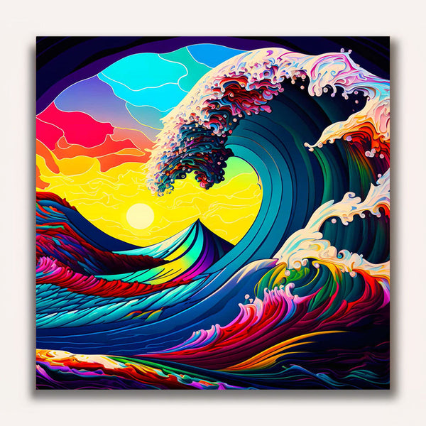 Paint by Numbers - Rainbow wave