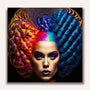 Paint by Numbers - Red Blue hairstyle
