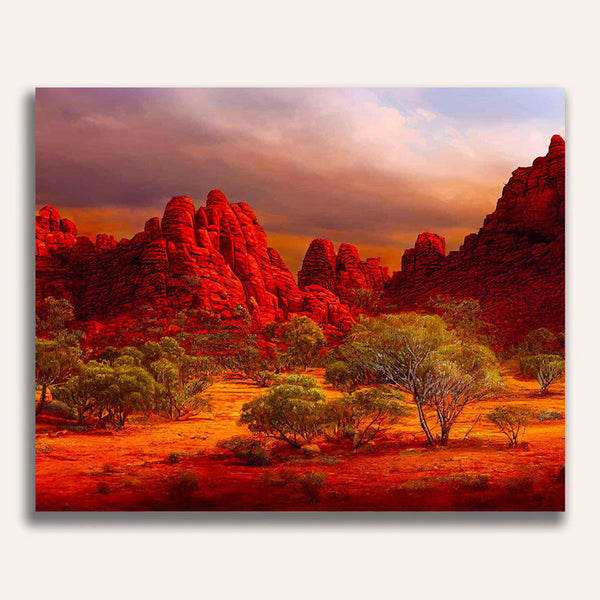 Paint by Numbers - Red desert