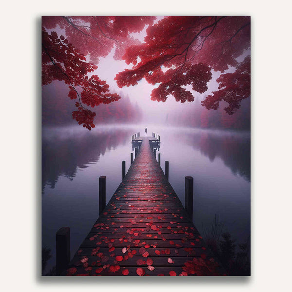 Paint by Numbers - Red Leaf Bridge
