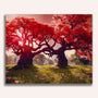 Paint by Numbers - Red pair of trees
