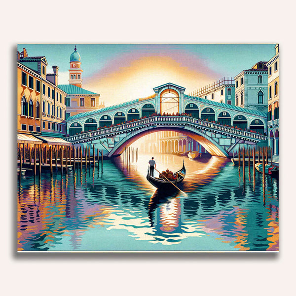 Paint by Numbers - Rialto Bridge, Venice