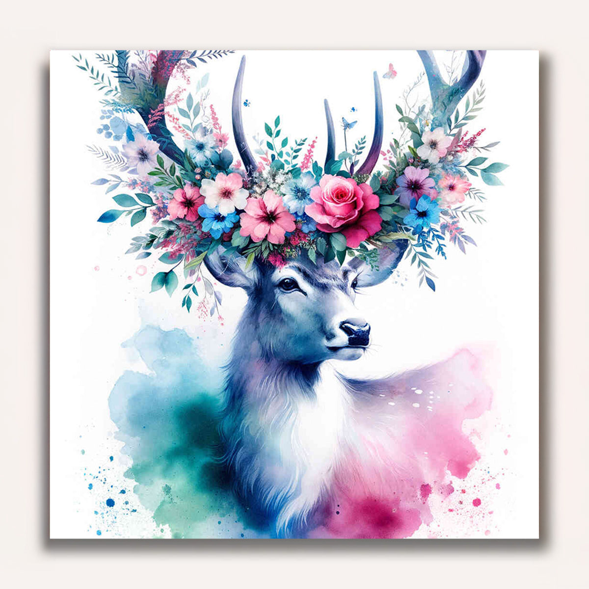 Paint by Numbers - Deer on white background