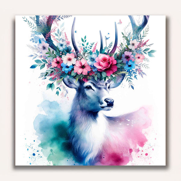 Paint by Numbers - Deer on white background
