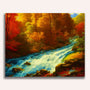 Paint by Numbers - Rushing river in the forest