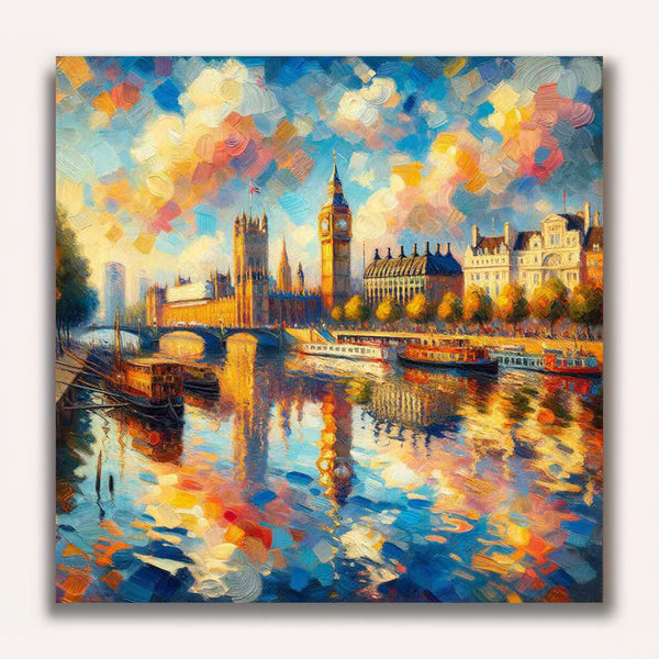 Paint by Numbers - River of Colors: London in the evening glow