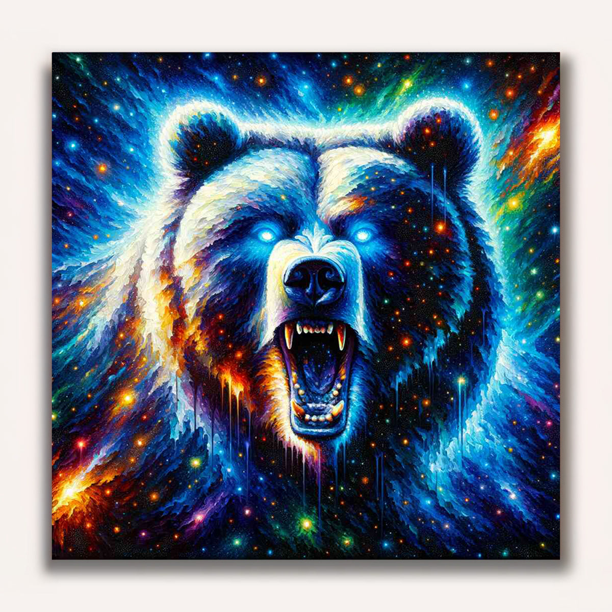 Paint by Numbers - Roaring bear