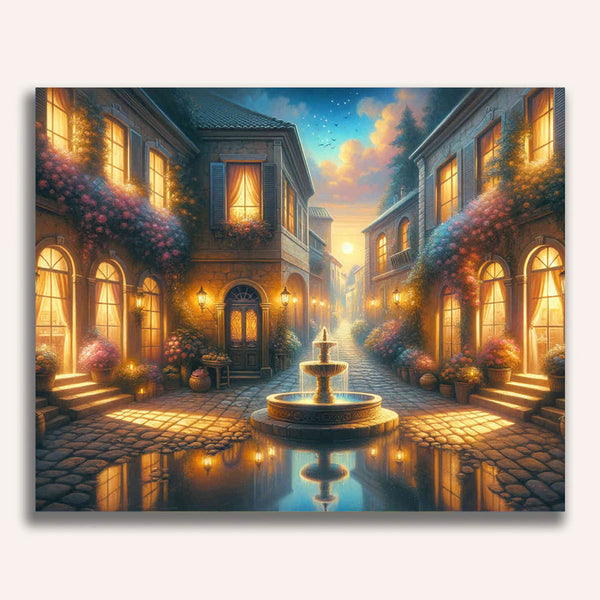 Paint by Numbers - Romantic fountain