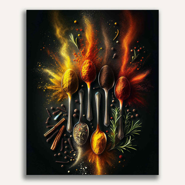 Paint by Numbers - Spice variety on the spoon