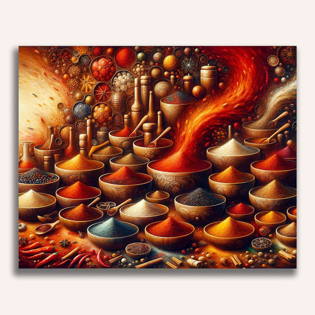 Paint by Numbers - Spice bowls