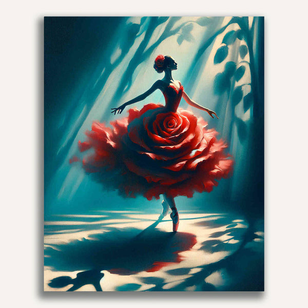 Paint by Numbers - Rose Dress Ballerina