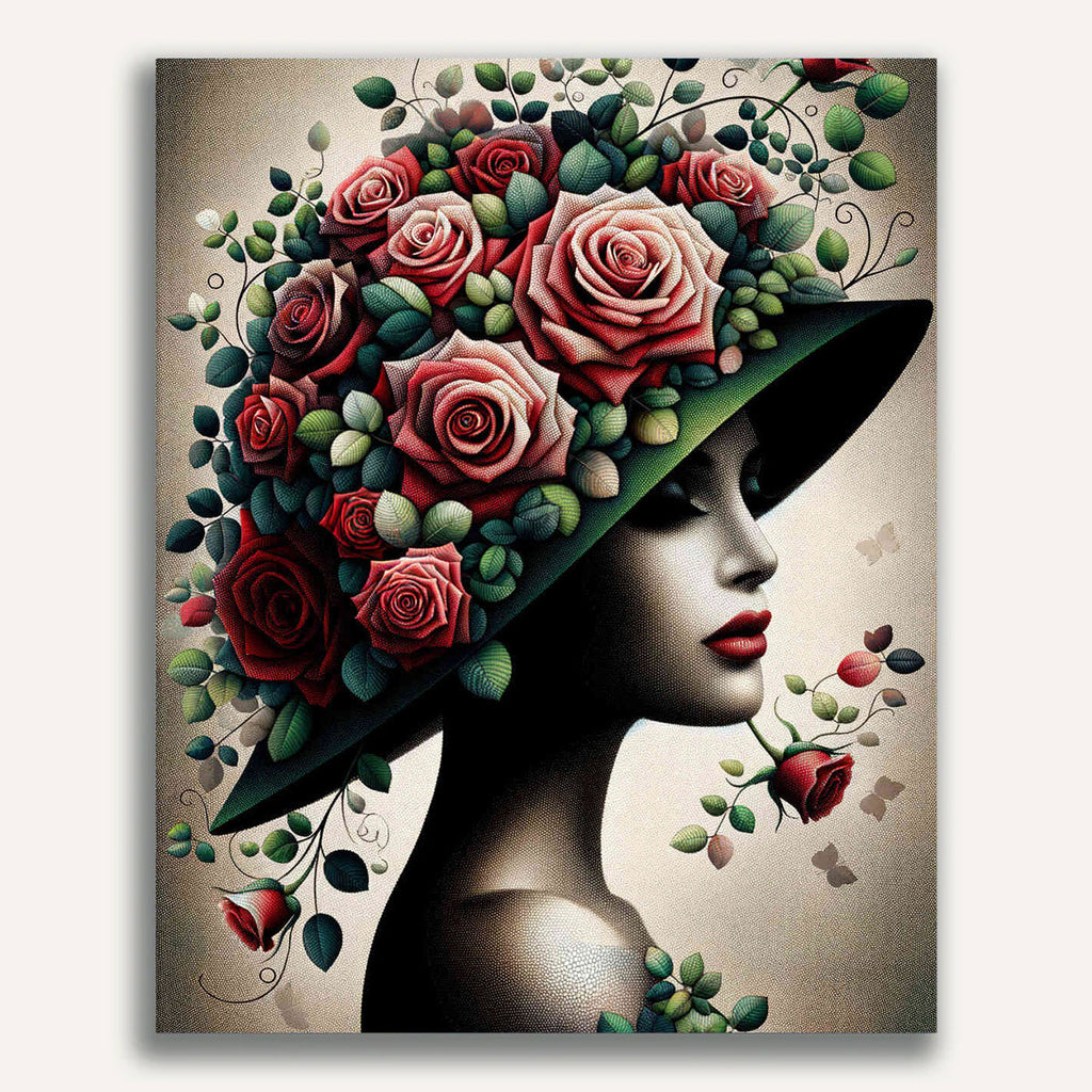 Paint by Numbers - Rose Hat