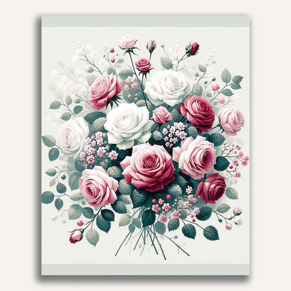 Paint by Numbers - Bouquet of roses, Noble