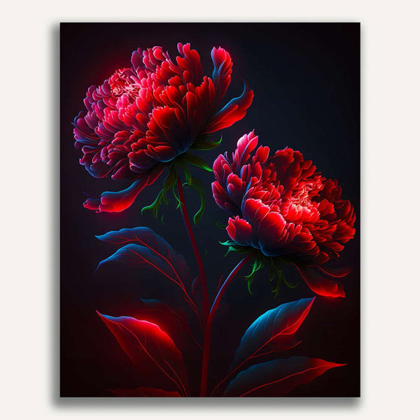 Paint by Numbers - Roses at night
