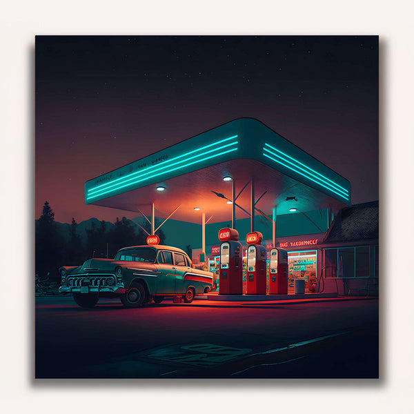 Paint by Numbers - Route 66 gas station