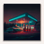 Paint by Numbers - Route 66 gas station
