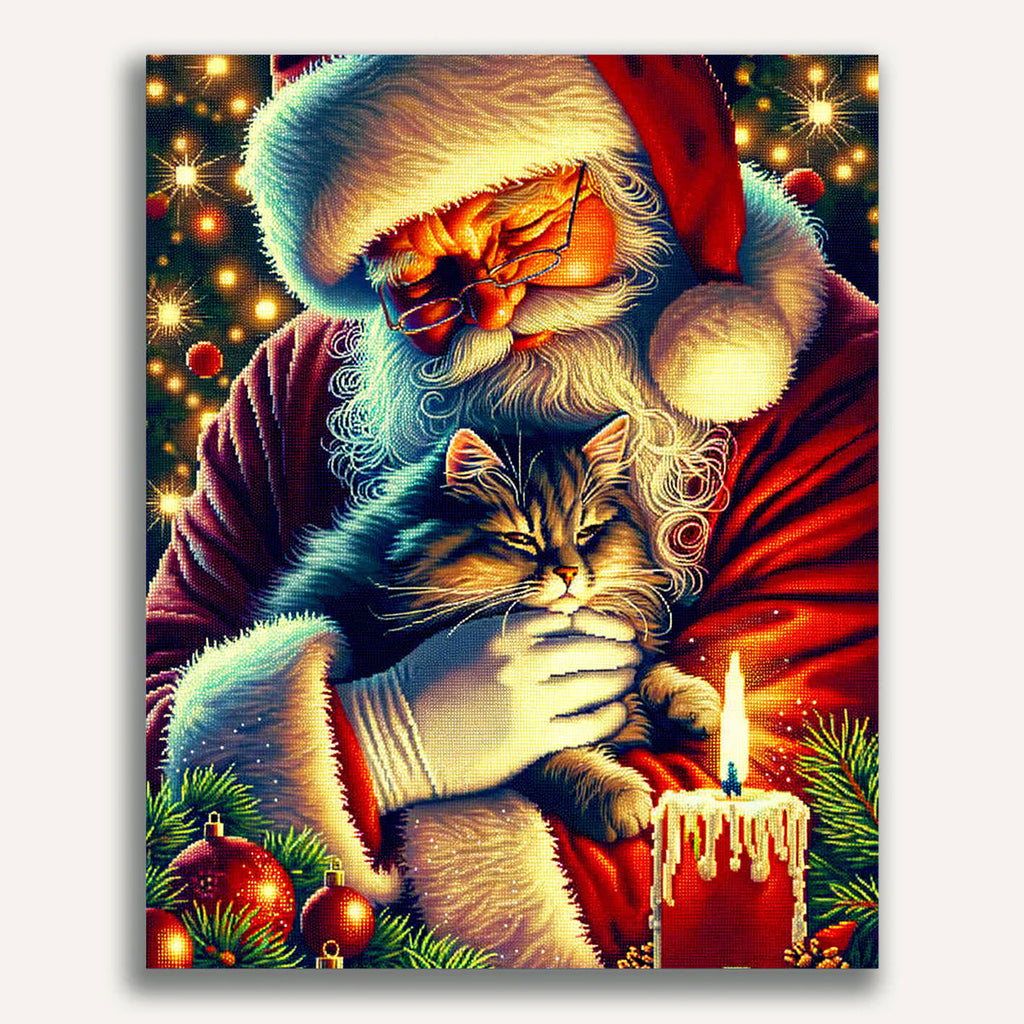 Paint by Numbers - Santa Cat