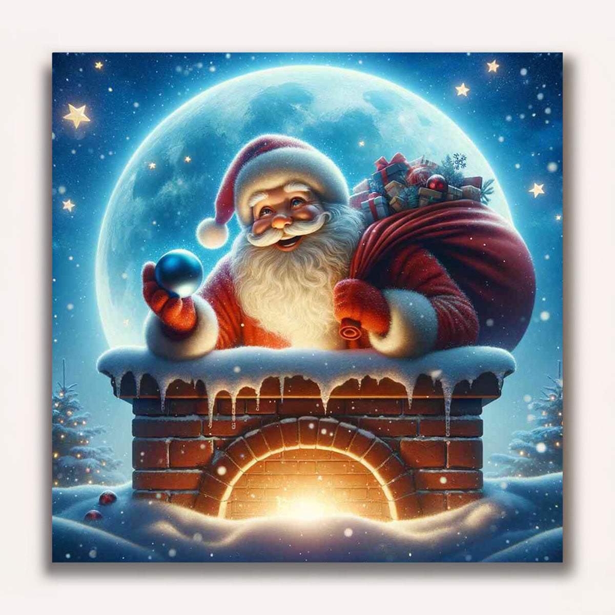 Paint by Numbers - Santa Claus chimney