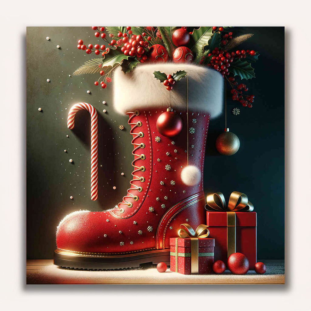 Paint by Numbers - Santa Claus boots