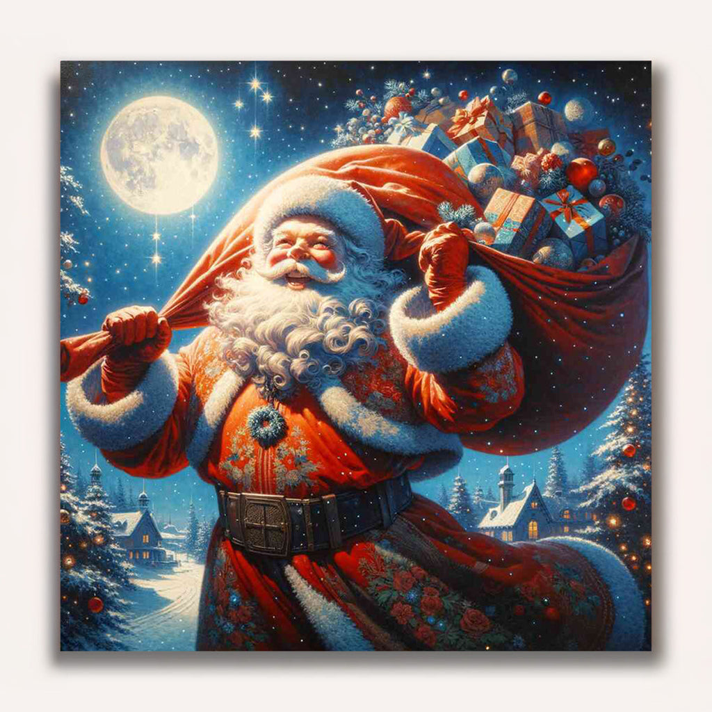 Paint by Numbers - Santa with Gifts