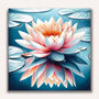 Paint by Numbers - Water lily, mirror image