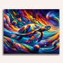 Paint by Numbers - Turtle, colorful and abstract