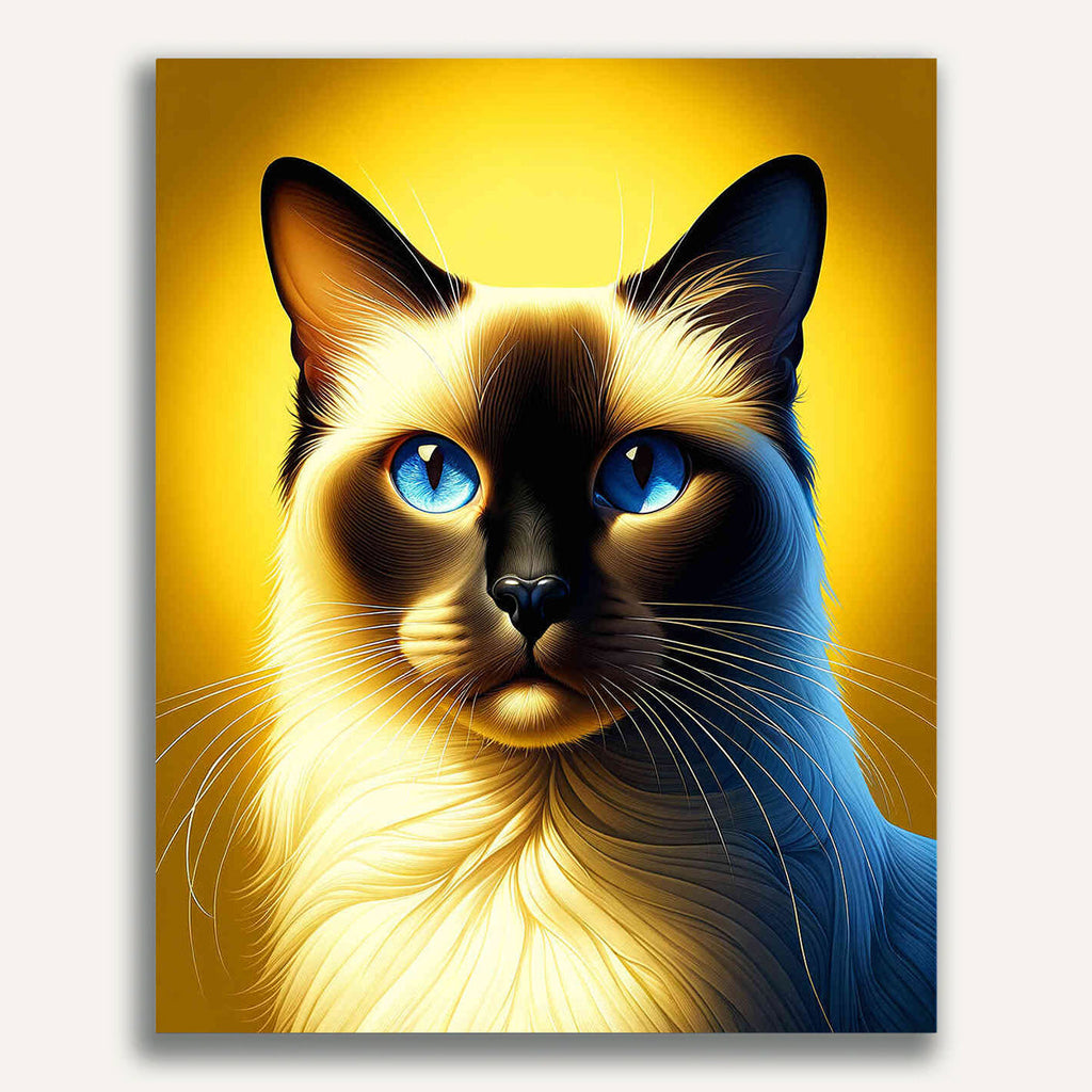 Paint by Numbers - Siamese cat