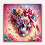 Paint by Numbers - Skull with bow