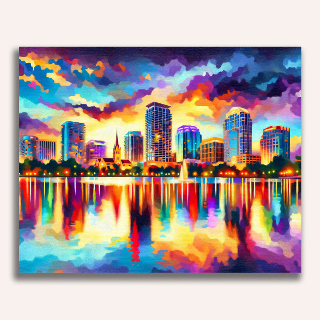 Paint by Numbers - Orlando skyline