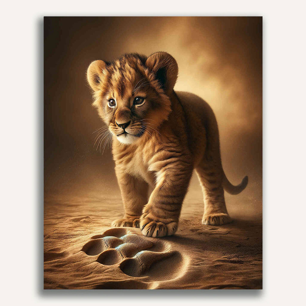 Paint by Numbers - Little lion, big footprint