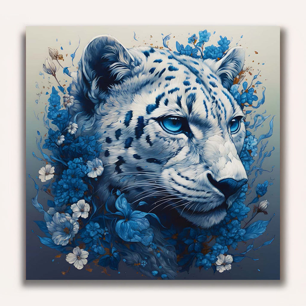Paint by Numbers - Snow cheetah