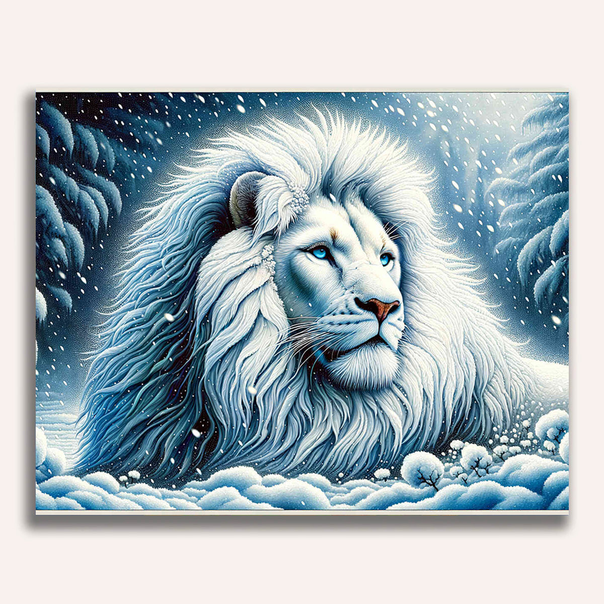 Paint by Numbers - Snow lion