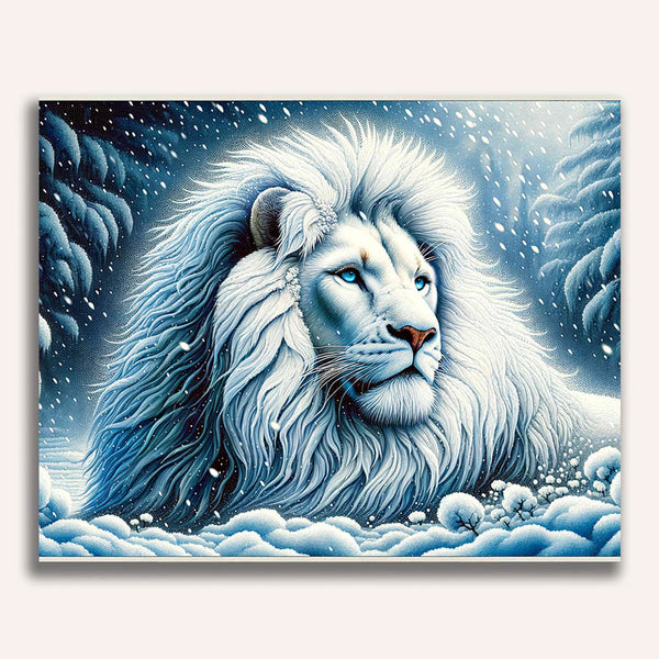 Paint by Numbers - Snow lion