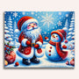 Paint by Numbers - Snowman and Santa Claus
