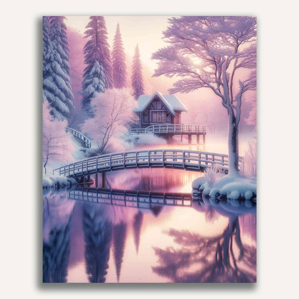Paint by Numbers - Snowman Bridge